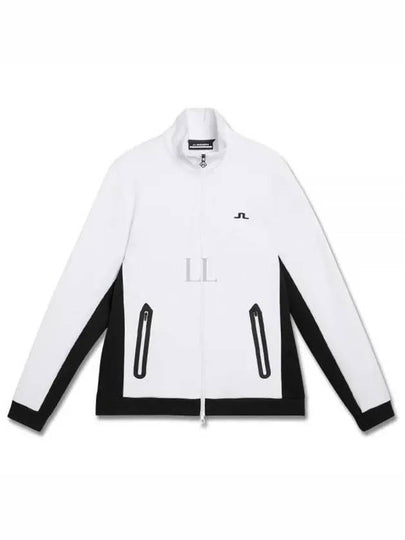 Callum Logo Zip-Up Jacket White - J.LINDEBERG - BALAAN 2