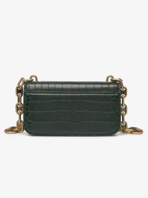 Crocker Leather Gossip Shoulder Bag Green - BALENCIAGA - BALAAN 4