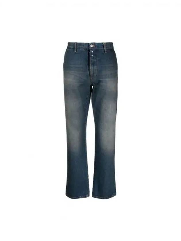 Men's Cotton Fading Washing Straight Jeans Blue - MAISON MARGIELA - BALAAN 2