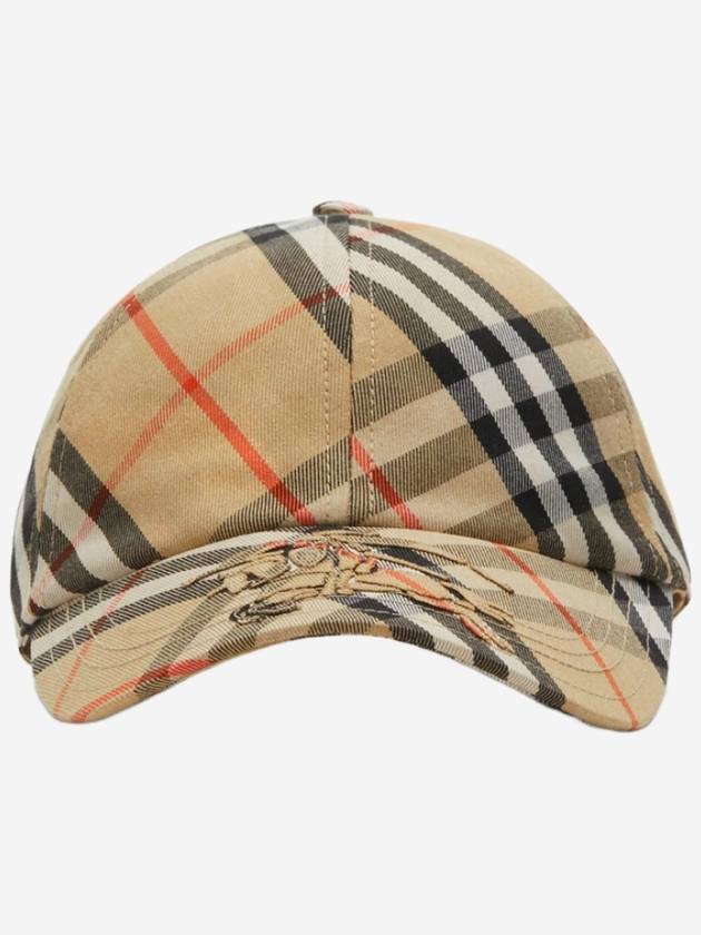 Vintage Check Base Ball Cap Beige - BURBERRY - BALAAN 2