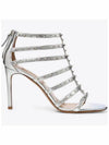 Lovestud Metallic Sandal Heels Silver - VALENTINO - BALAAN 2