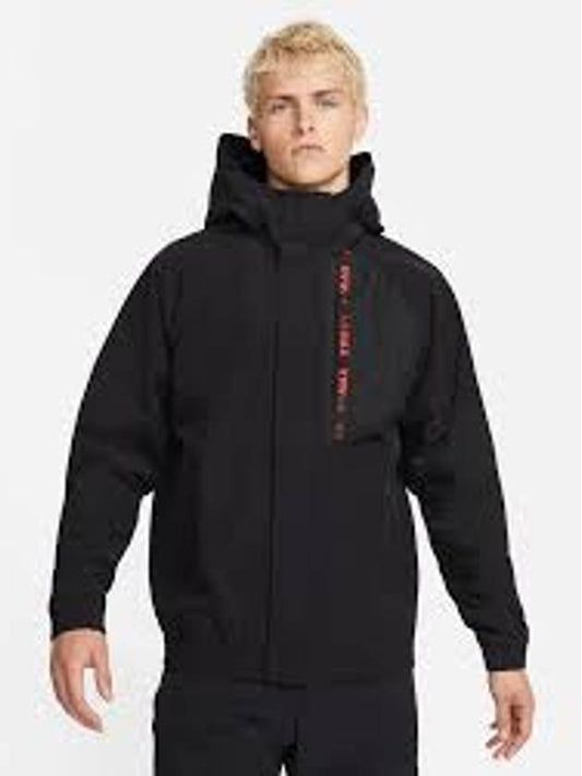 Air Max Woven Hooded Jacket Black - NIKE - BALAAN 2