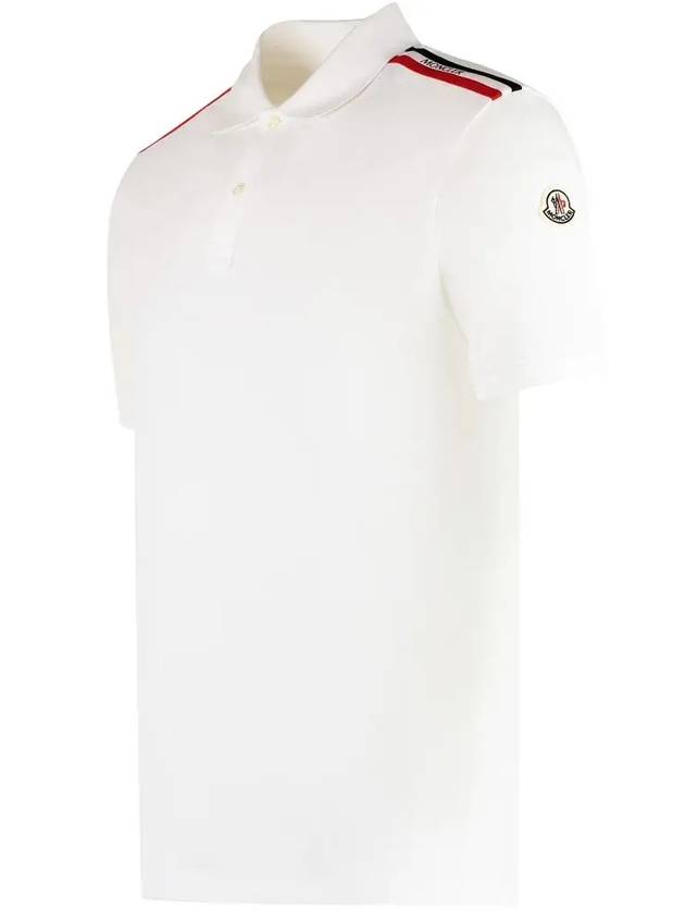 24SS Logo Polo TShirt White 8A000 20 89A16 002 - MONCLER - BALAAN 4