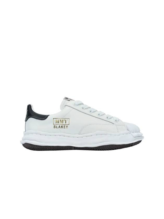 Maison Blakey OG Sole Leather Low Top Sneakers White Luxray - MIHARA YASUHIRO - BALAAN 1