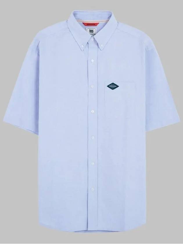 Classic Short Sleeve Oxford Shirt GEE245 103 Blue - GEECOON - BALAAN 1