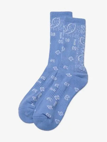 Bandana Jacquard Socks Blue White RHPS23SO01070052 - RHUDE - BALAAN 1