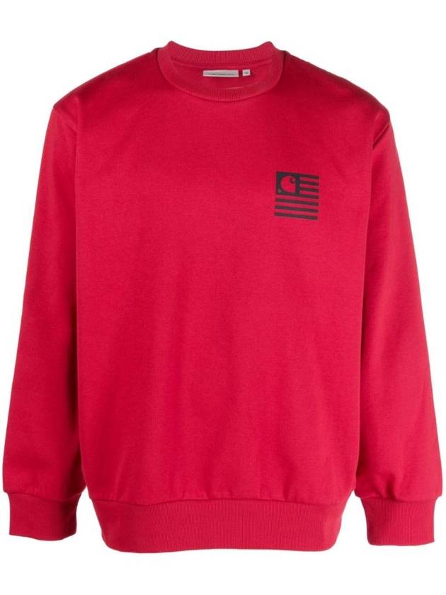 Logo Print Sweatshirt Red - CARHARTT WIP - BALAAN 1