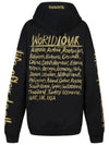 World Tour Print Hoodie Black - VETEMENTS - BALAAN 2