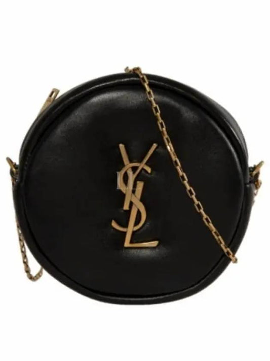 Round Pillow Cross Bag Black - SAINT LAURENT - BALAAN 2