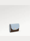 Women s Half Wallet Rosalie Coin Perth Monogram Blue Olympus M83583 - LOUIS VUITTON - BALAAN 2