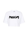 Cloud Logo Crop T-Shirt 3641MDM100 247002 01 - MSGM - BALAAN 1