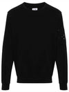 Light Fleece Sweatshirt Black - CP COMPANY - BALAAN 2