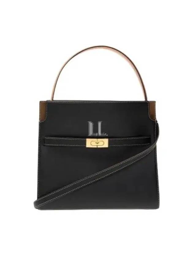 Lee Radziwill Small Double Tote Bag Black - TORY BURCH - BALAAN 2