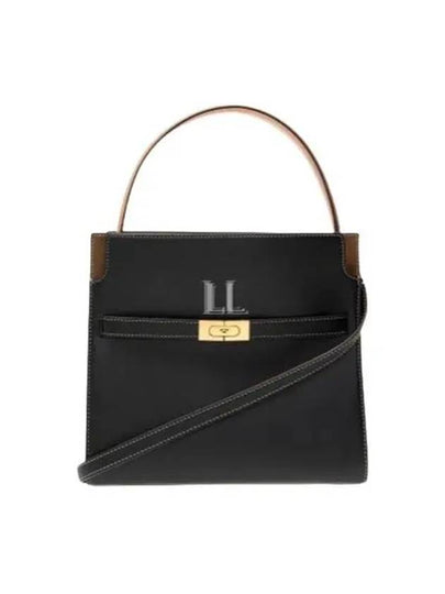 Lee Radziwill Small Double Tote Bag Black - TORY BURCH - BALAAN 2