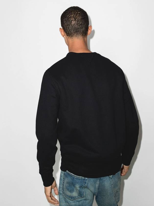 Embroidered Logo Pony Crew Neck Sweatshirt Black - POLO RALPH LAUREN - BALAAN 4