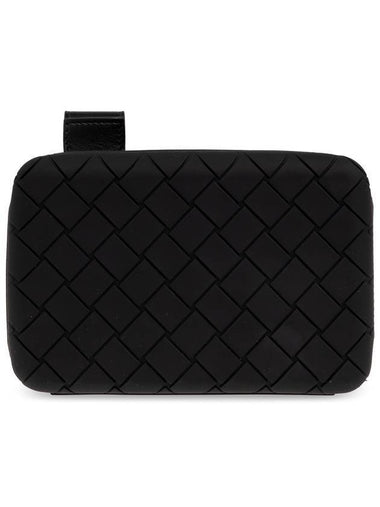 Tech Rubber Clutch Bag Black - BOTTEGA VENETA - BALAAN 1