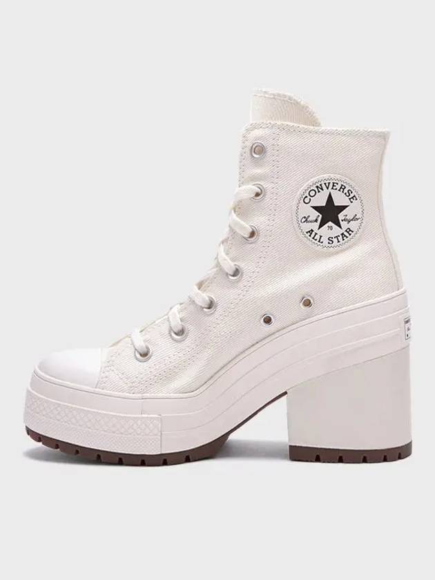 Chuck 70 De Luxe Heel High Top Sneakers Egret - CONVERSE - BALAAN 3