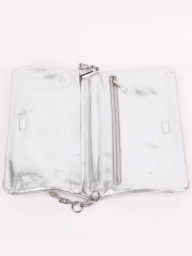 Amanda silver clutch and shoulder bag - TORY BURCH - BALAAN 9