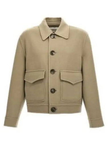 Men s Capoto Wool Coat Beige UJK212 WV0022 263 964009 - AMI - BALAAN 1