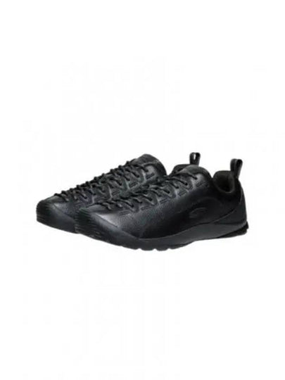 Jasper Smooth Leather Low Top Sneakers Black - KEEN - BALAAN 2