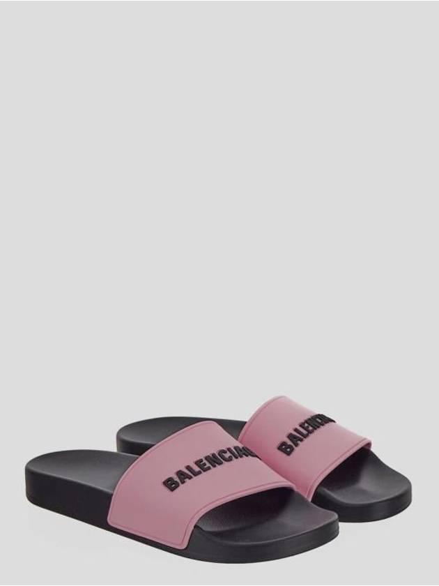 Logo Pool Slippers Pink - BALENCIAGA - BALAAN 4