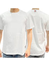 Men's Side Slit Relaxed Short Sleeve T-Shirt White - THOM BROWNE - BALAAN 2