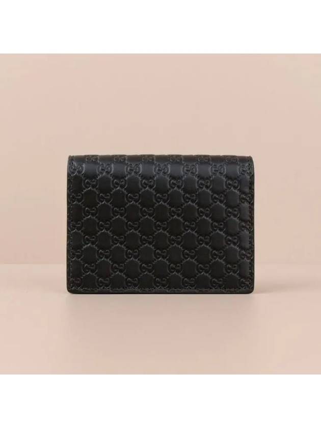 Microssima Bifold Card Wallet Black - GUCCI - BALAAN 2