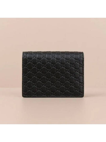 Microssima Bifold Card Wallet Black - GUCCI - BALAAN 2