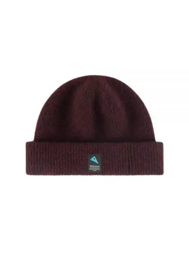 Runa Logo Patch Beanie Amaranth Red - KLATTERMUSEN - BALAAN 1