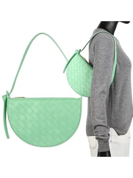 Intrecciato Sunrise Small Shoulder Bag Green - BOTTEGA VENETA - BALAAN 2