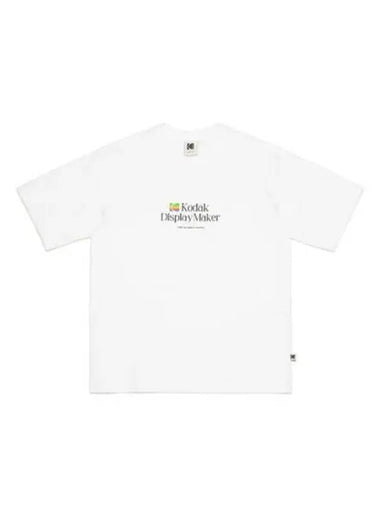 KODAK Apparel digital rainbow graphic semi overfit short sleeved T shirt white - KODO - BALAAN 1