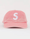 S logo pigment 6 panel men denim cap FW24H28 BRT PINK - SUPREME - BALAAN 3