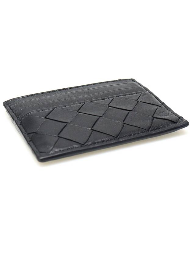 635042 Black Lambskin Intrecciato VN Card Wallet - BOTTEGA VENETA - BALAAN 5