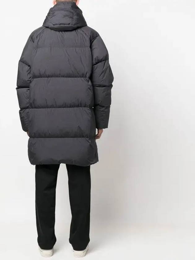 Waffen Patch Crinkle Reps Long Padding Charcoal - STONE ISLAND - BALAAN 6