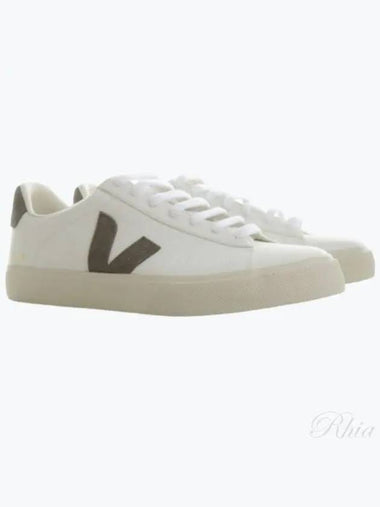 Campo Extra White Khaki CP05 02347 Chrome Free Leather Sneakers - VEJA - BALAAN 1