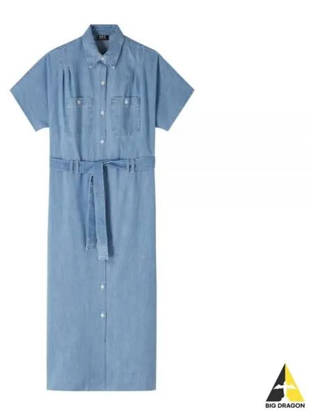 New Drew Long Dress Pale Blue - A.P.C. - BALAAN 2