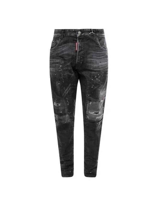 Men's Biker Jean Black - DSQUARED2 - BALAAN 1