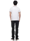 Logo Patch Short Sleeve Polo Optical White - MONCLER - BALAAN 6