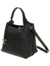 Logo Mini Leather Tote Bag Black - TOD'S - BALAAN 3