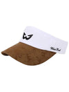 Golf Wear Camo Golf Sun Cap WB21SUWC01BE Beige - WHITEBALL - BALAAN 4