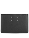 Stitch Zipper Clutch Bag Black - MAISON MARGIELA - BALAAN 2