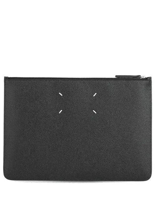 Stitch Zipper Clutch Bag Black - MAISON MARGIELA - BALAAN 2