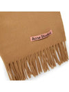 Logo Fringe Cashmere Muffler Caramel Brown - ACNE STUDIOS - BALAAN 4