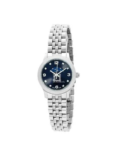 Women's Duo Moonphase Metal Watch Navy Silver - SALVATORE FERRAGAMO - BALAAN 2