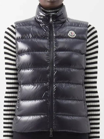 Ghany Logo Patch Padded Vest Black - MONCLER - BALAAN 2