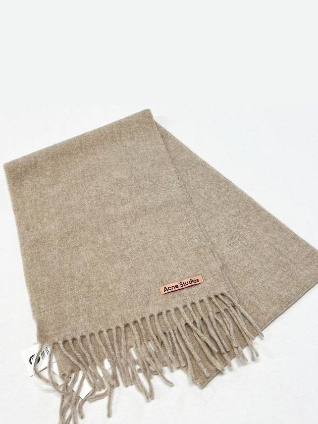 Oatmeal melange oversized fringe muffler CA0209 - ACNE STUDIOS - BALAAN 6