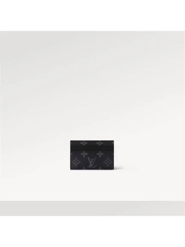 Monogram Eclipse Double Card Wallet Black - LOUIS VUITTON - BALAAN 2