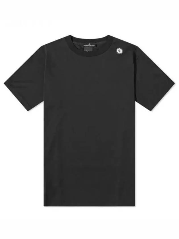 Shadow Project Logo Short Sleeve T-Shirt Black - STONE ISLAND - BALAAN 2