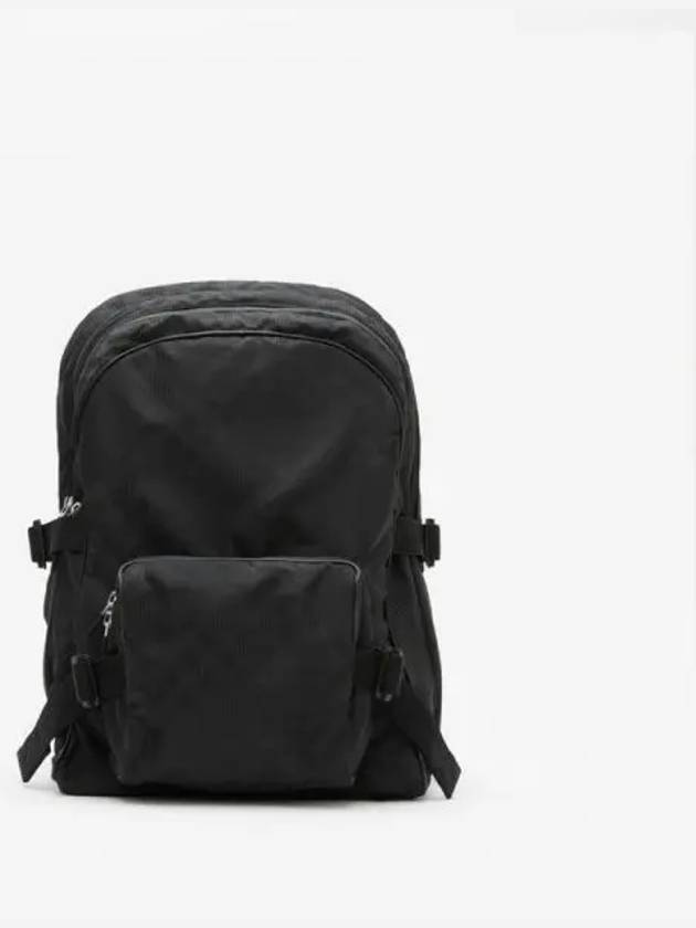 Check Print Jacquard Backpack Black - BURBERRY - BALAAN 2