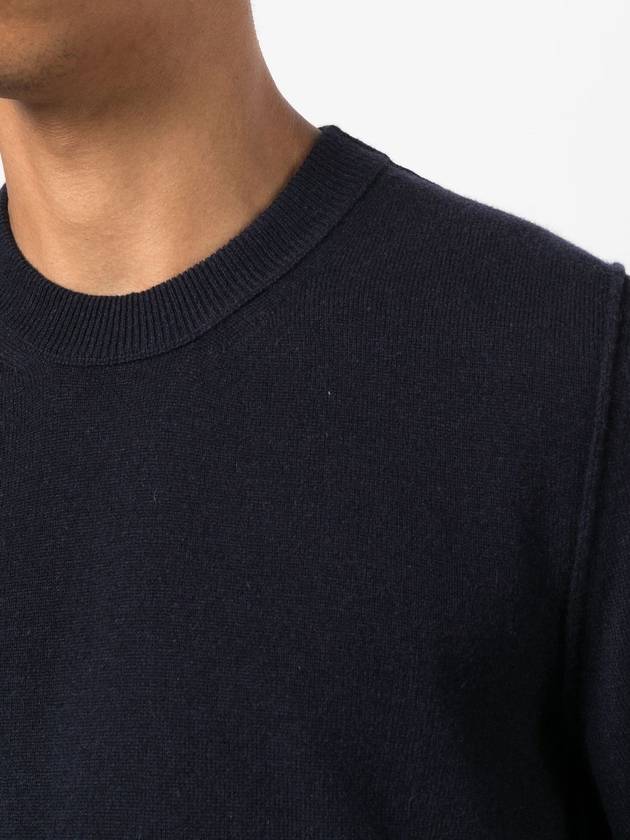 Crew Neck Cashmere Knit Top Navy - MAISON MARGIELA - BALAAN 6